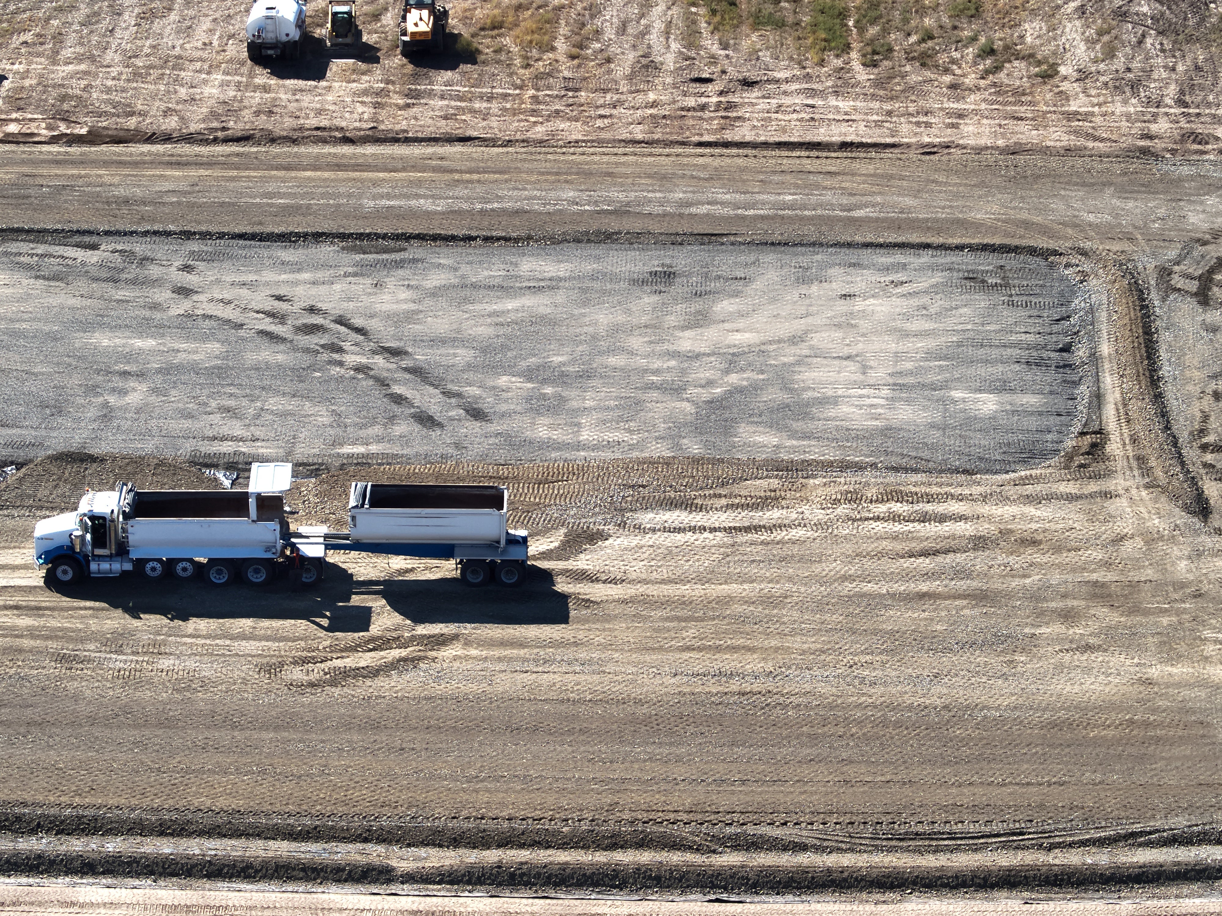 dirt lot being developed